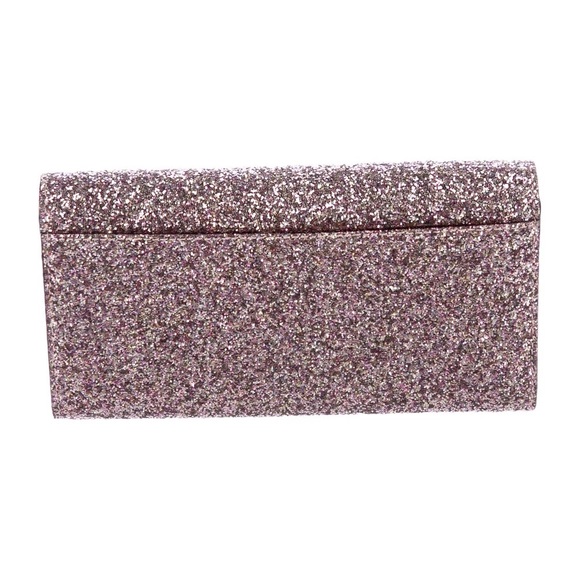 Kate Spade Rose Gold Sunset Lane Glitter Clutch Wallet - Picture 15 of 16